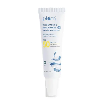 Plum Rice Water & Niacinamide 2% হাইব্রিড সানস্ক্রিন SPF 50 PA+++ 50g