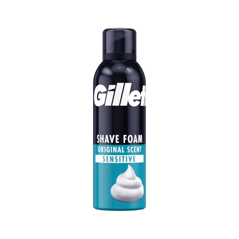 Gillette অরিজিনাল সেন্ট সেনসিটিভ শেভ ফোম (সুগন্ধযুক্ত) ২০০ মি.লি. (UK)