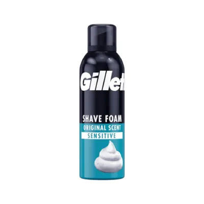 Gillette Sensitive শেভিং ফোম, সুগন্ধযুক্ত 200ml