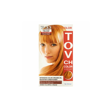 Tovch Hair color 30ml*2 - 7.33 Gold Yellow (China)