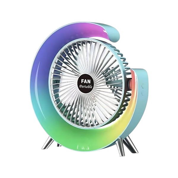 কালারফুল RGB ডেস্ক ফ্যান (রিচার্জেবল)