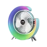 কালারফুল RGB ডেস্ক ফ্যান (রিচার্জেবল)