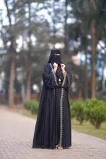 জান্নাত ফোর পিস বোরকা সেট স্টোন ওয়ার্কসহ, 6 রং
