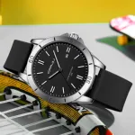 CRRJU 5025 ছেলে ও মেয়েদের ওয়াটারপ্রুফ ঘড়ি (কালো)