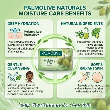 Palmolive ময়েশ্চার কেয়ার অলিভ সাবান 90g