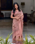 ট্যাসেল আঁচলের ডিজিটাল প্রিন্ট পারশা শাড়ি, 6 রং