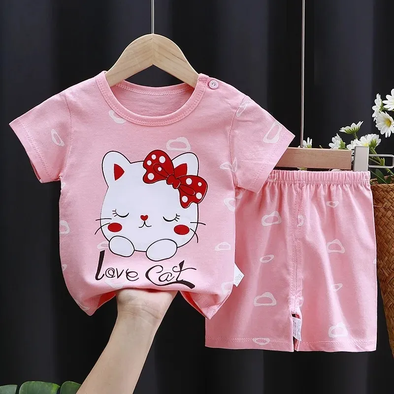 Baby Pure Cotton T-Shirt and Pant Combo Set, 6M to 18-24M