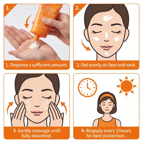 3W Clinic ন্যাচারাল ভিটা-ময়েস্ট সান ক্রিম SPF50+ 70ml