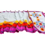 হাফ সিল্ক স্ক্রিন প্রিন্ট শাড়ি