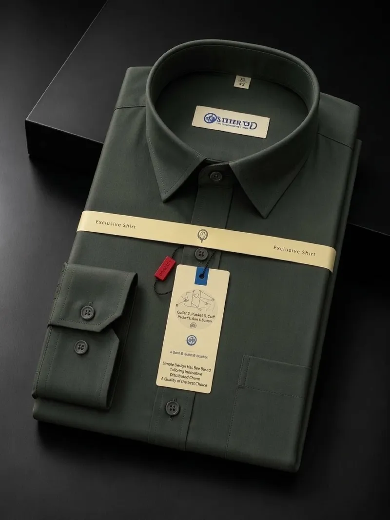 Men's Pure Cotton Formal Shirt, Sizes M to XXL