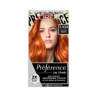 L'Oreal Preference লে ভিভিডস হেয়ার কালার 7.434 ইলেকট্রিক ম্যাঙ্গো