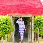 Floral Fusion লিনেন টু পিস সেট