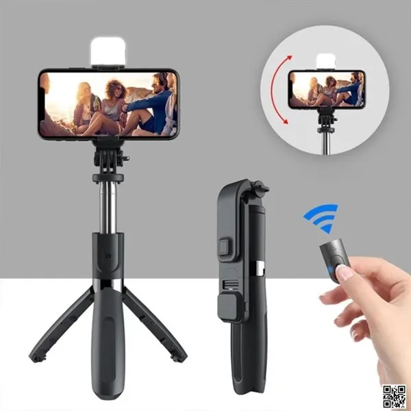 R1S ব্লুটুথ সেলফি স্টিক, 4 in 1 ট্রাইপড ও রিমোট