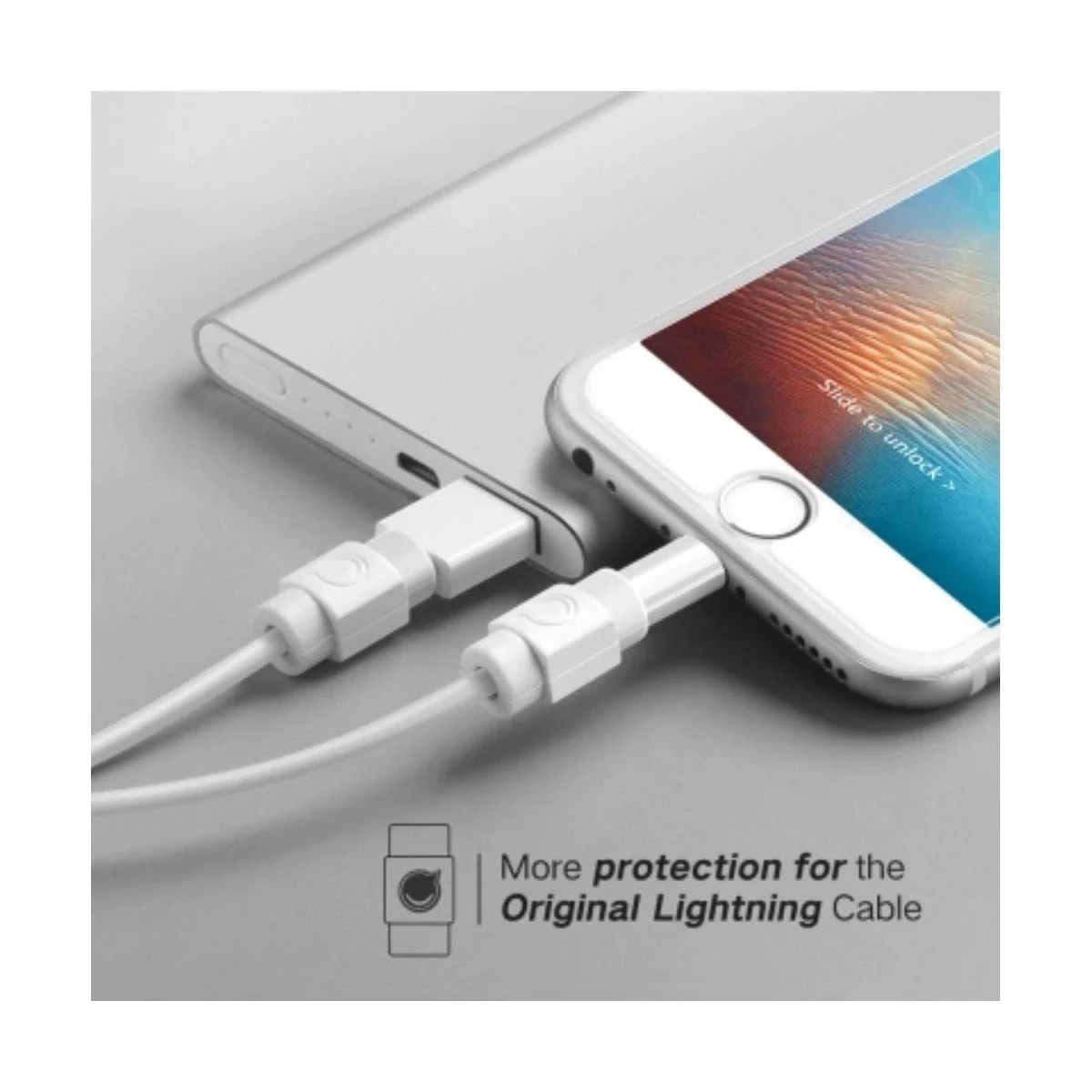 UGREEN P10 40705 Data Cable Tail Protection Sleeve White (6 Piece)