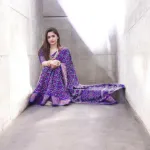 সিল্ক ডিজিটাল প্রিন্ট শাড়ি
