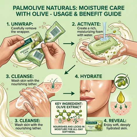 Palmolive ময়েশ্চার কেয়ার অলিভ সাবান 90g