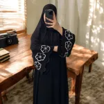 Sumi এমব্রয়ডারি বোরকা হিজাবসহ