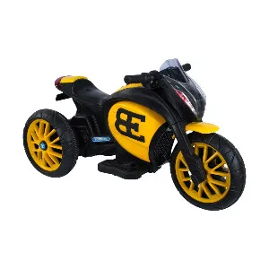 Jim & Jolly Boss Bike V-2 Knock Down বাচ্চাদের ইলেকট্রিক বাইক – হলুদ