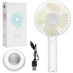 মিনি রিচার্জেবল হ্যান্ড ফ্যান (USB, লিথিয়াম ব্যাটারি)