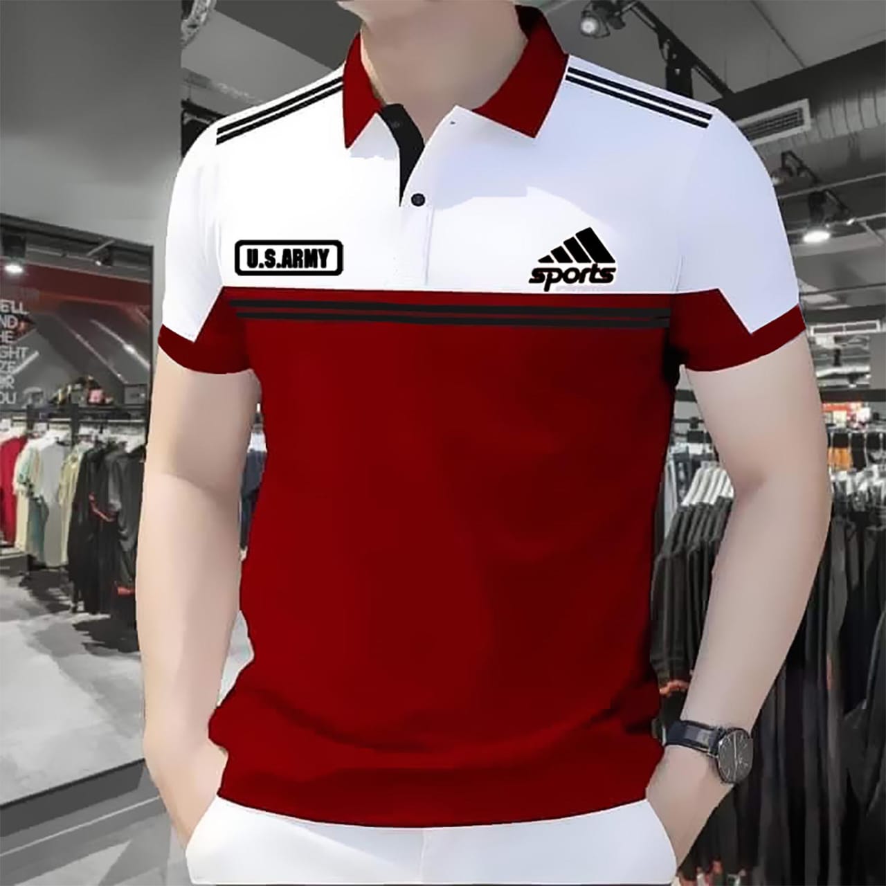 Men's Half Sleeve Cotton Polo Shirt, 200 GSM, 3 Colour Choices