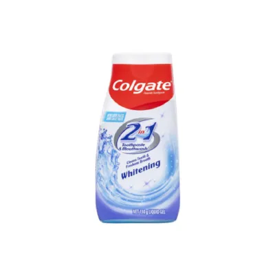 Colgate Whitening 2in1 টুথপেস্ট ও মাউথওয়াশ লিকুইড জেল 130g