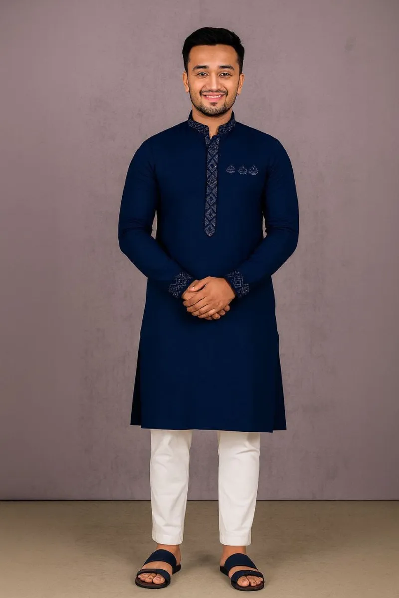 Men's Micro Fabric Panjabi, Sizes 40 to 46 (M to XXL)