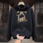 Men's 320 GSM Cotton Hoodie for Winter, Sizes M, L and XL