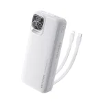VENTION 22.5W 20000mAh পাওয়ার ব্যাংক বিল্ট-ইন USB-C ও Lightning কেবলসহ – সাদা