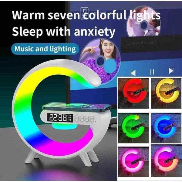 G63 অ্যাটমোস্ফিয়ার RGB লাইট ব্লুটুথ স্পিকার, ওয়্যারলেস চার্জিংসহ