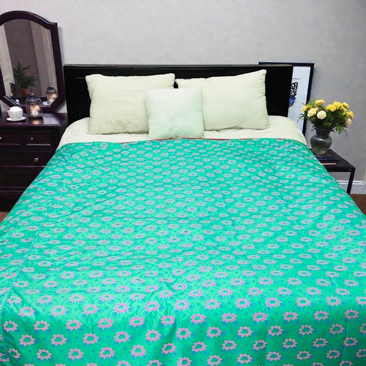 ওয়াটারপ্রুফ বেডশিট, 68 x 84 ইঞ্চি, 4 রং