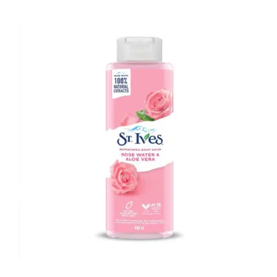St. Ives রোজ ওয়াটার ও অ্যালোভেরা বডি ওয়াশ 450ml