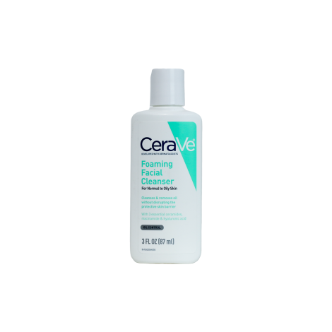 CeraVe ফোমিং ফেসিয়াল ক্লেনজার, নরমাল থেকে অয়েলি ত্বকের জন্য 87ml
