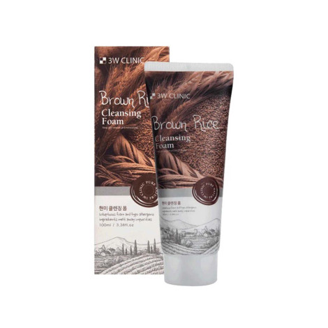 3W Clinic ব্রাউন রাইস ক্লিনজিং ফোম 100ml