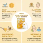 3W Clinic Fresh রয়্যাল জেলি মাস্ক শিট 23 গ্রাম