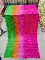 Women's Chunri Print Saree, Saree Only, 5 Colours
