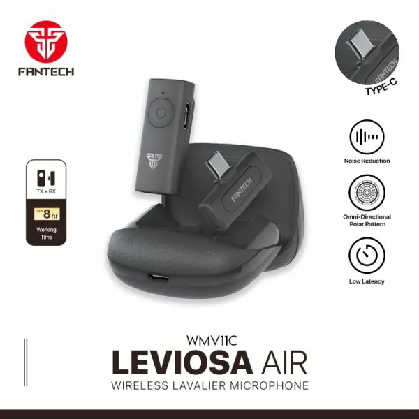 Fantech LEVIOSA AIR WMV11C Wireless Microphone for Type-C Devices (Single Mic)