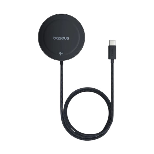 Baseus Simple Mini4 15W Qi2 ওয়্যারলেস চার্জার (কালো)