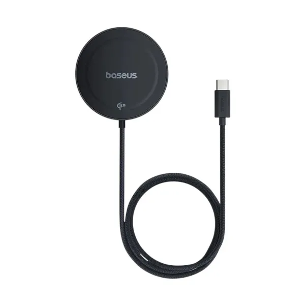 Baseus Simple Mini4 15W Qi2 ওয়্যারলেস চার্জার (কালো)