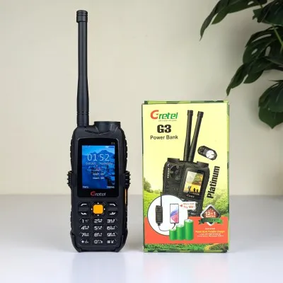 Gretel G3 Antina পাওয়ার ব্যাংক ফোন 9800mAh ব্যাটারি