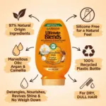 Garnier Ultimate Blends Argan & Camellia অয়েল নারিশিং কন্ডিশনার 400ml