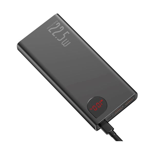 Baseus Adaman PPAD000101 20000mAh ব্ল্যাক 22.5W পাওয়ার ব্যাংক ডিজিটাল ডিসপ্লের সাথে