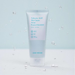 Pure Ground স্যালিসাইলিক অ্যাসিড The Clean Acne ফোম ক্লেনজার 150ml