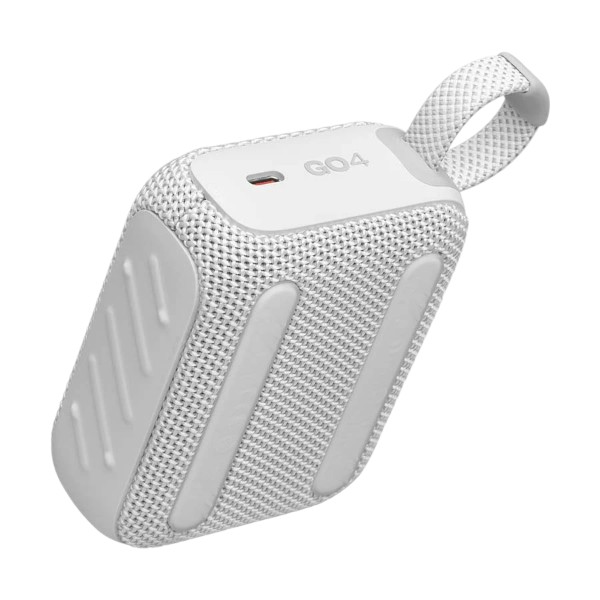 JBL GO 4 সাদা পোর্টেবল ব্লুটুথ স্পিকার