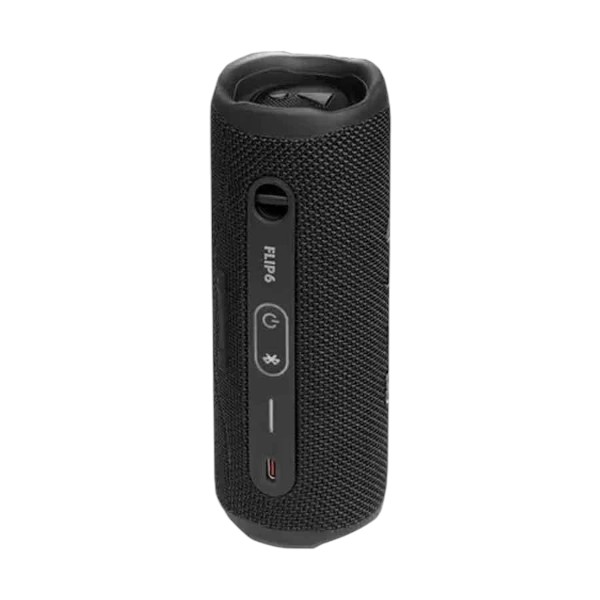 JBL Flip 6 ওয়াটারপ্রুফ ব্ল্যাক পোর্টেবল ব্লুটুথ স্পিকার