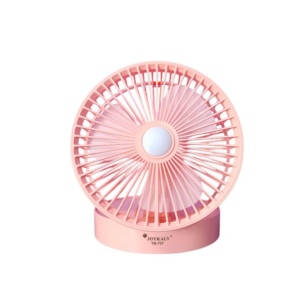 Joykaly YG-737 Rechargeable Table Fan with LED Light