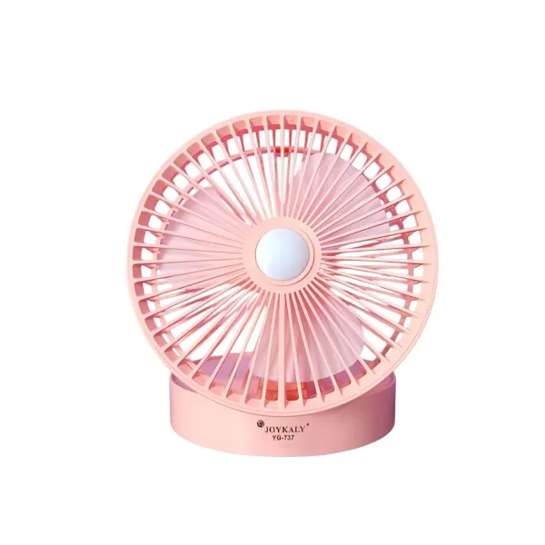 Joykaly YG-737 রিচার্জেবল টেবিল ফ্যান LED লাইটসহ