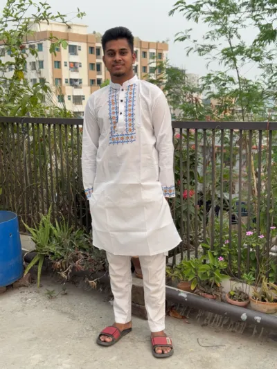 Men's Block Printed Dhupian Panjabi in 4 Colours