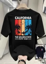 Men's Drop Shoulder T-Shirt, 220 GSM Cotton-Spandex, Sizes M to XXL