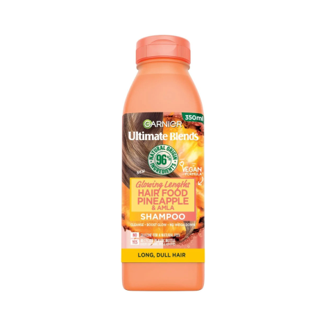 Garnier Ultimate Blends পাইনঅ্যাপল হেয়ার ফুড গ্লোয়িং লেংথস শ্যাম্পু 350ml