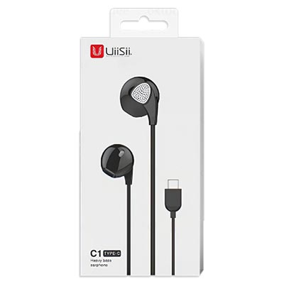 UiiSii C1 Type-C Heavy Bass Earphone with 12mm Driver